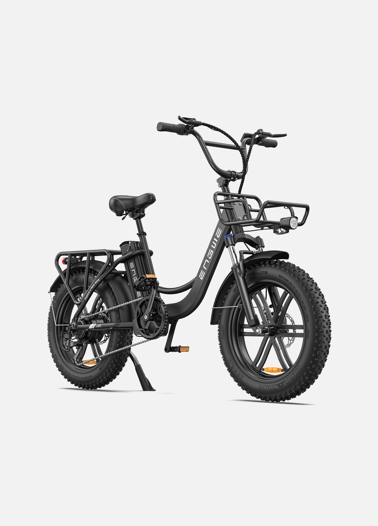 onyx black engwe l20 2.0 fat tire e-bike