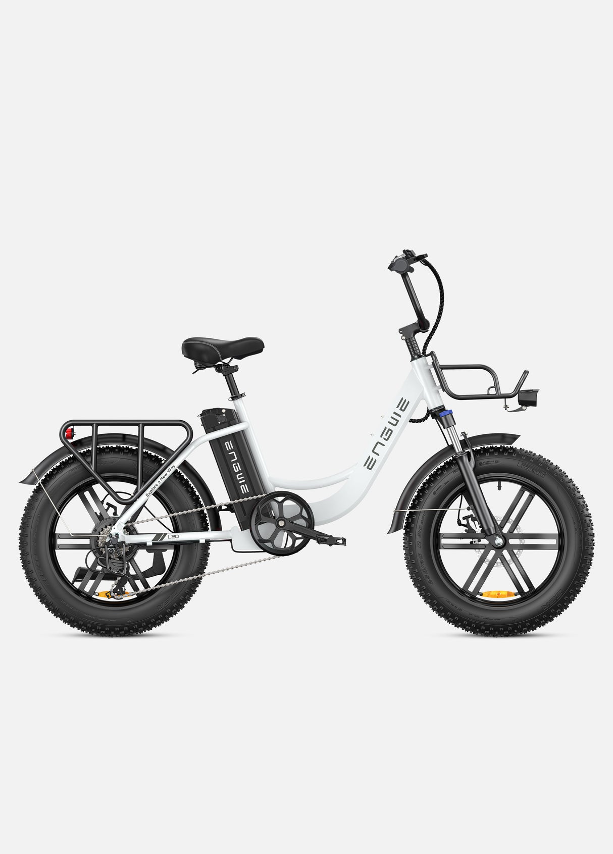 snow white engwe l20 electric fatbike