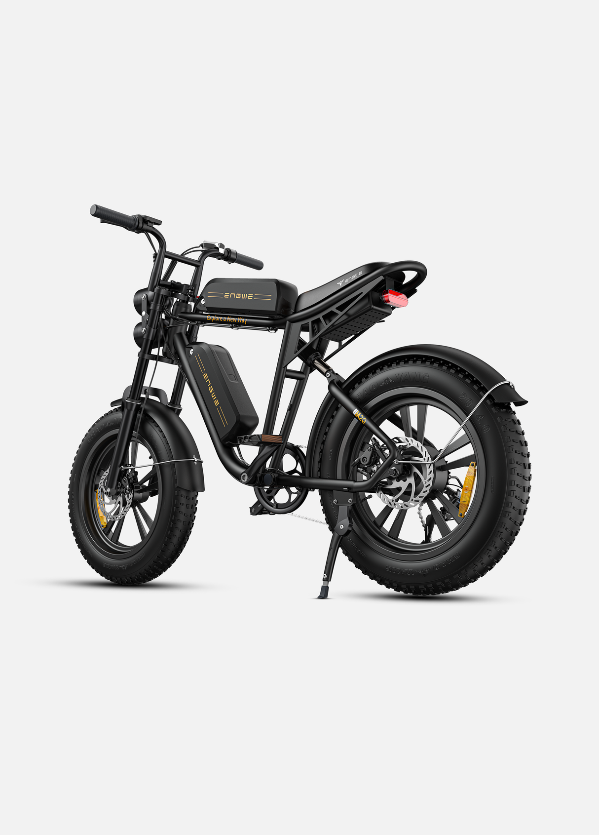 side view of black engwe m20 e-bike