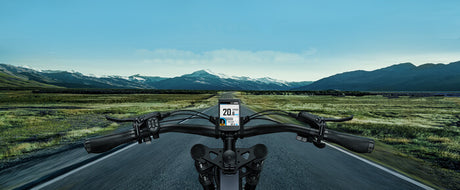 an e-bike lcd display showing the riding speed