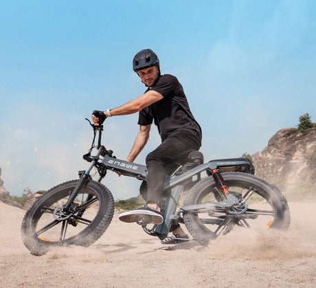 a man riding the best electric bike for 2024 - engwe x26