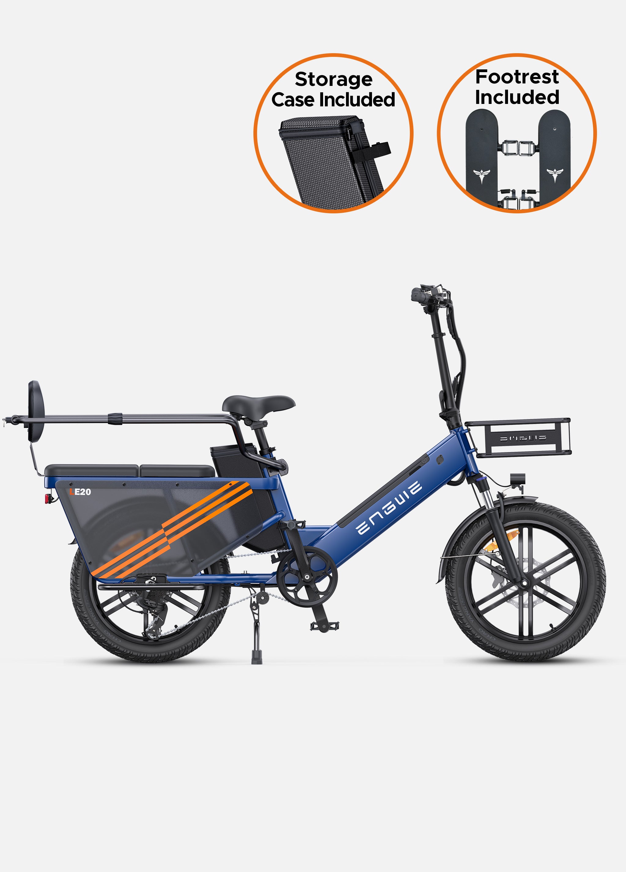 Engwe LE20 Cargo E Bike | 75Nm Torque & 211-Mile Range – Engwe USA