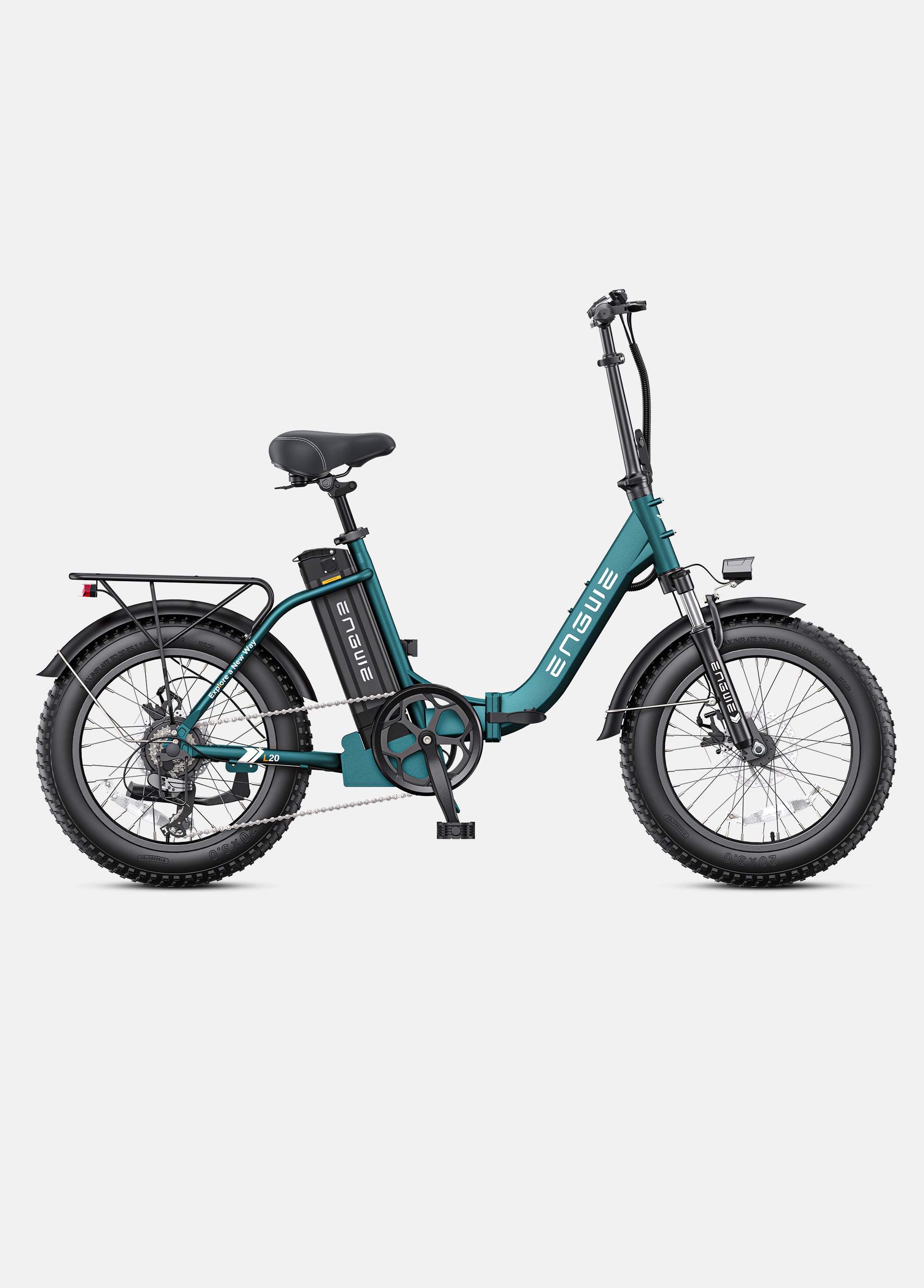 Engwe L20 2.0 1125W Fat Tire Folding E-bike 75N.m Torque – Engwe