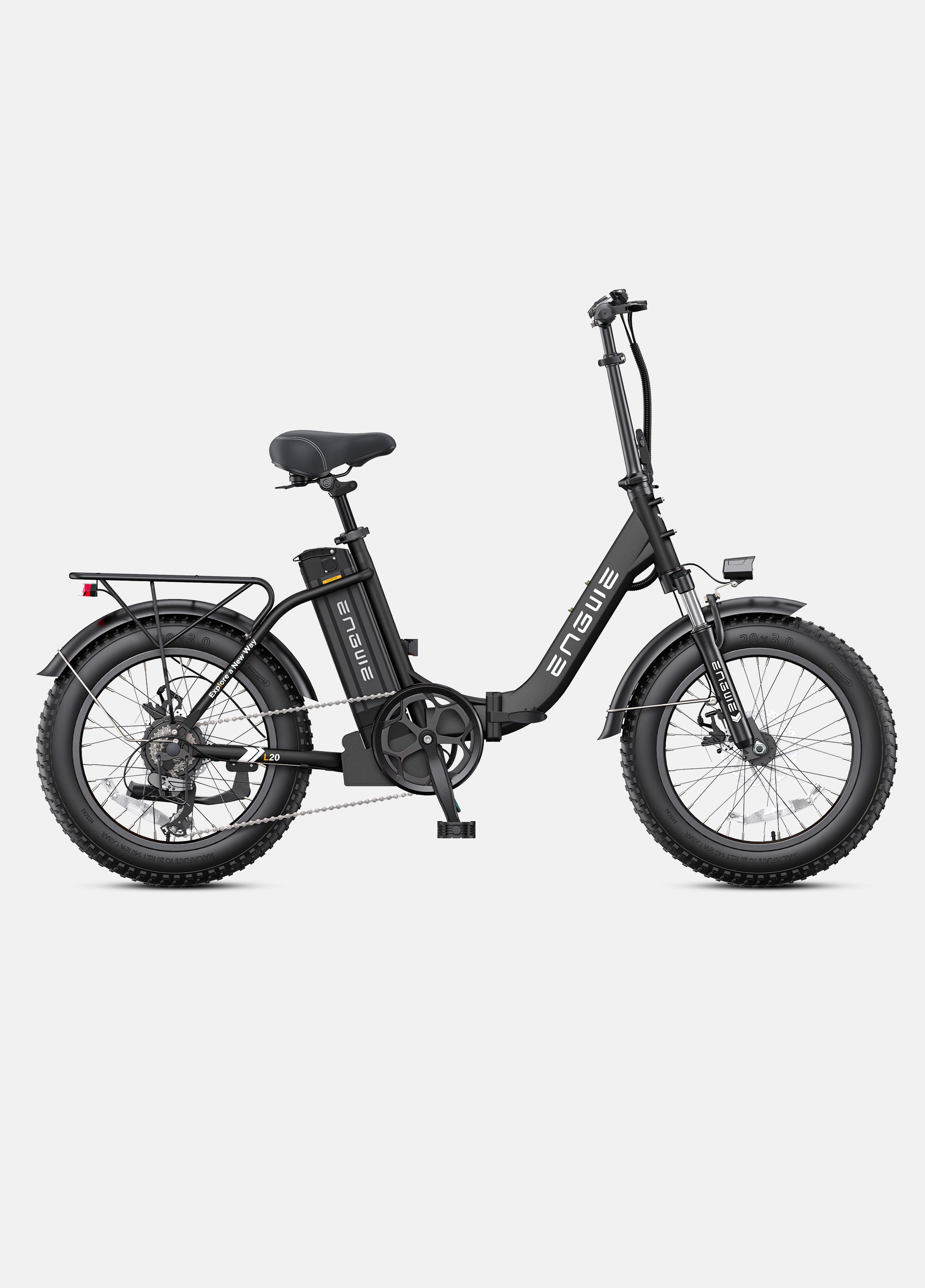 Engwe L20 2.0 1125W Fat Tire Folding E-bike 75N.m Torque – Engwe