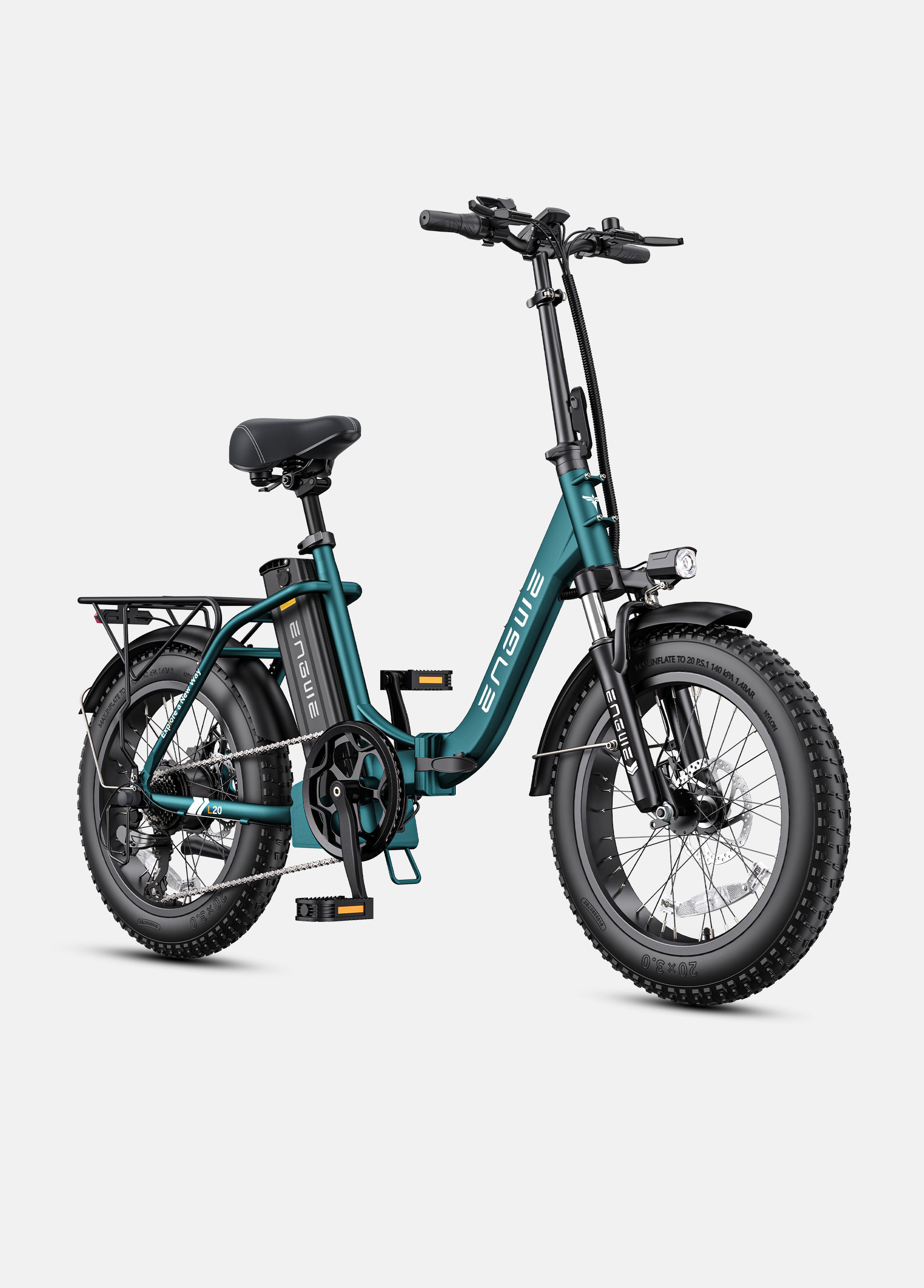 Engwe L20 2.0 1125W Fat Tire Folding E-bike 75N.m Torque – Engwe
