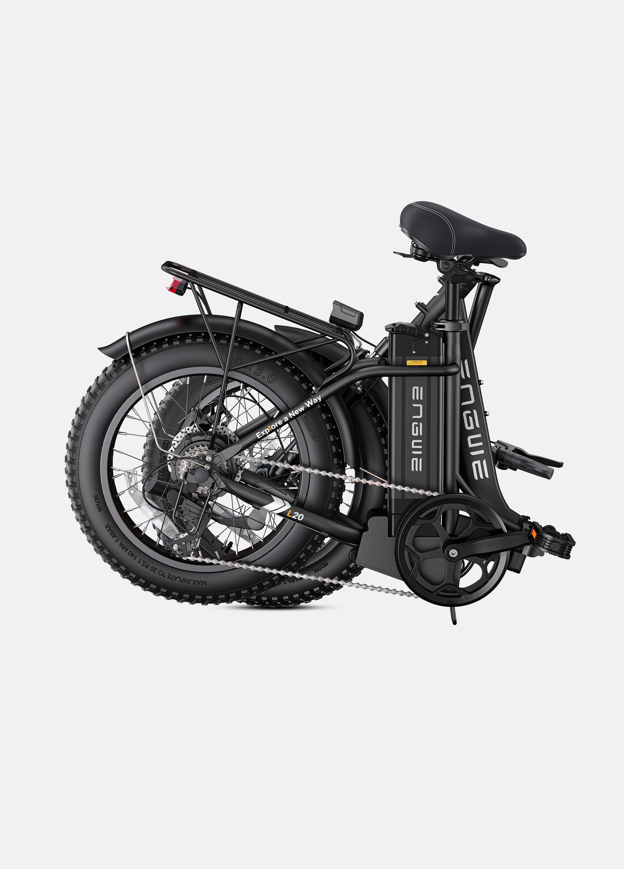 Engwe L20 2.0 1125W Fat Tire Folding E-bike 75N.m Torque – Engwe