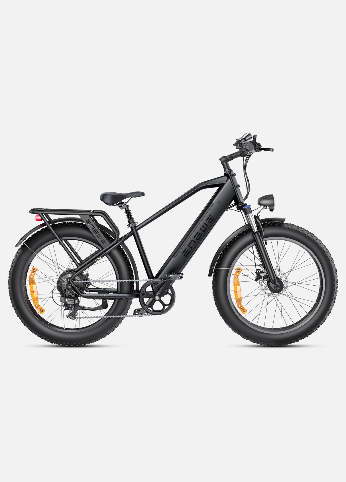 a galaxy grey engwe e26 fat tire ebike