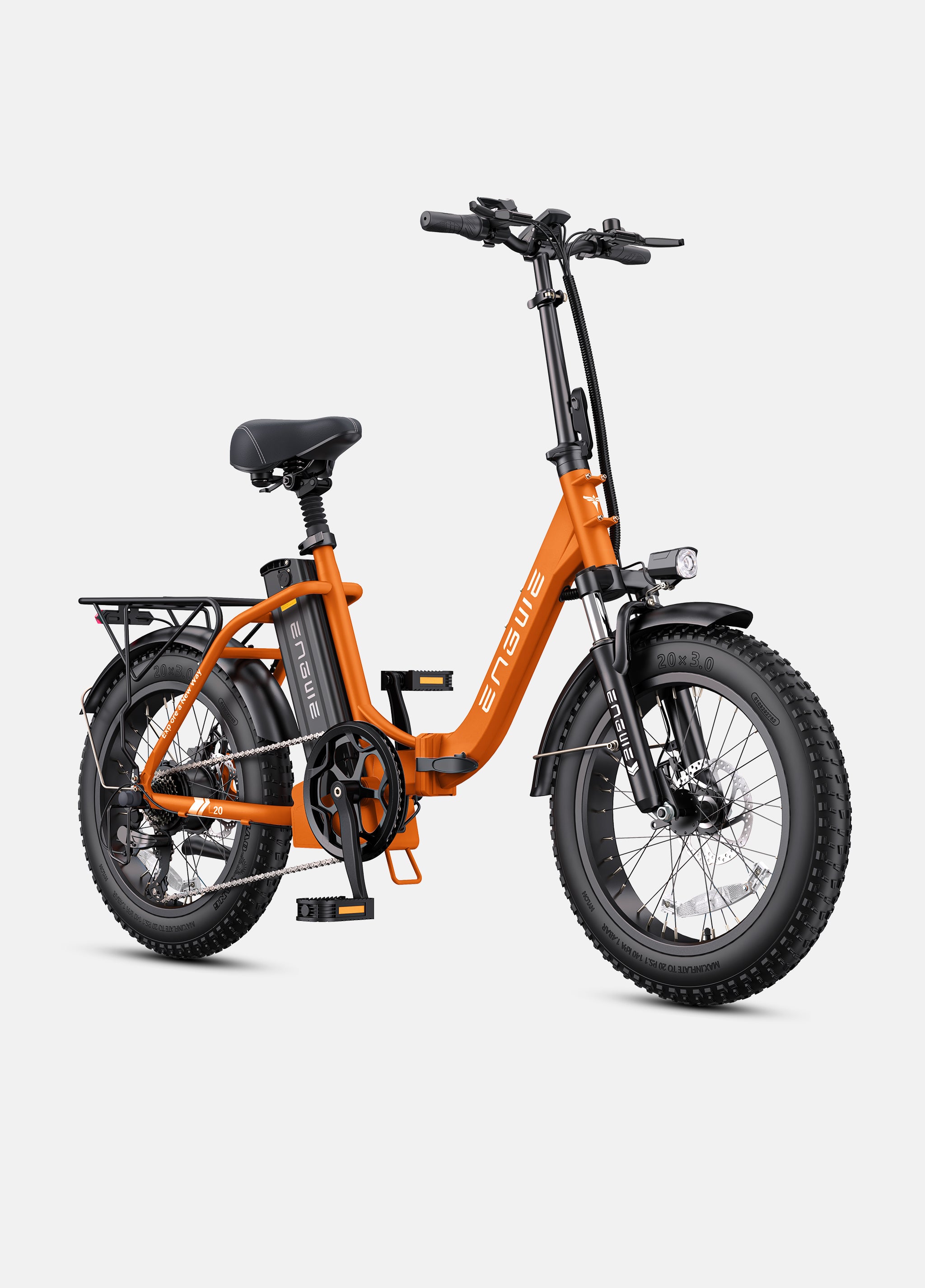 Engwe L20 2.0 1125W Fat Tire Folding E-bike 75N.m Torque – Engwe