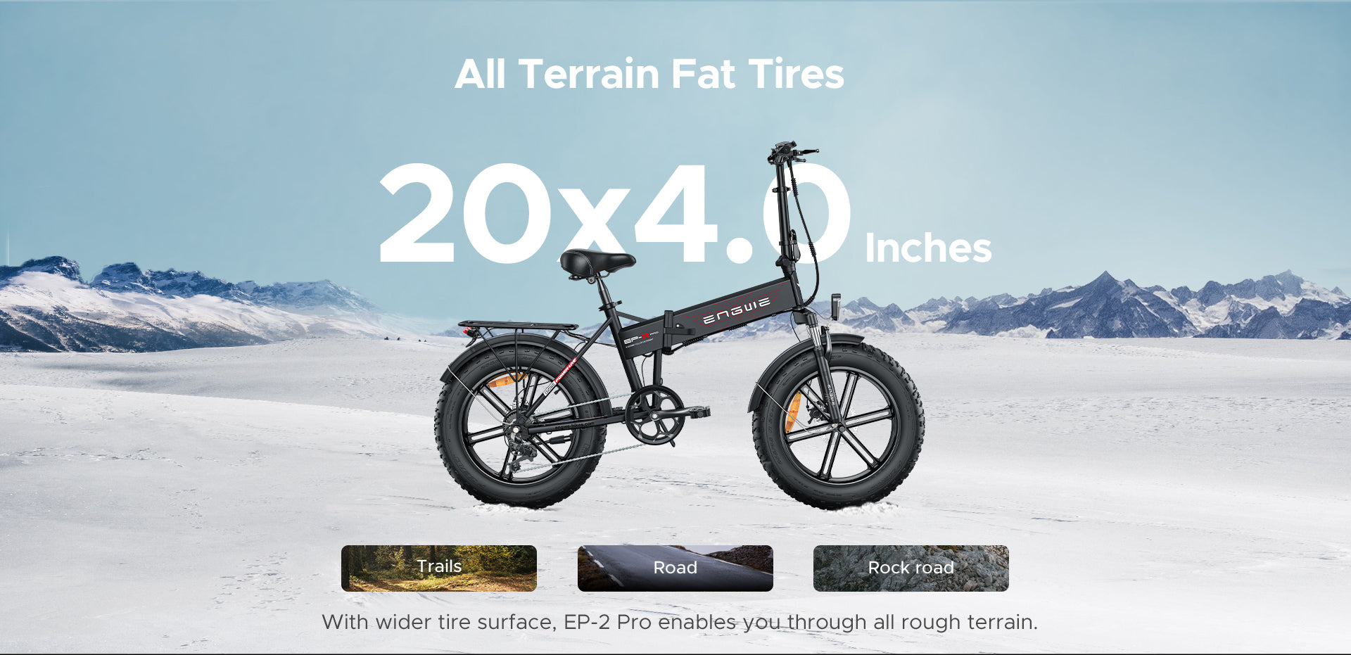 Engwe EP-2 Pro 960W 20*4.0 Fat Tire Foldable Ebike - ENGWE – Engwe