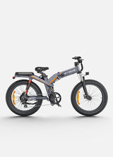 a gray engwe x24 electric fat tire bike 
