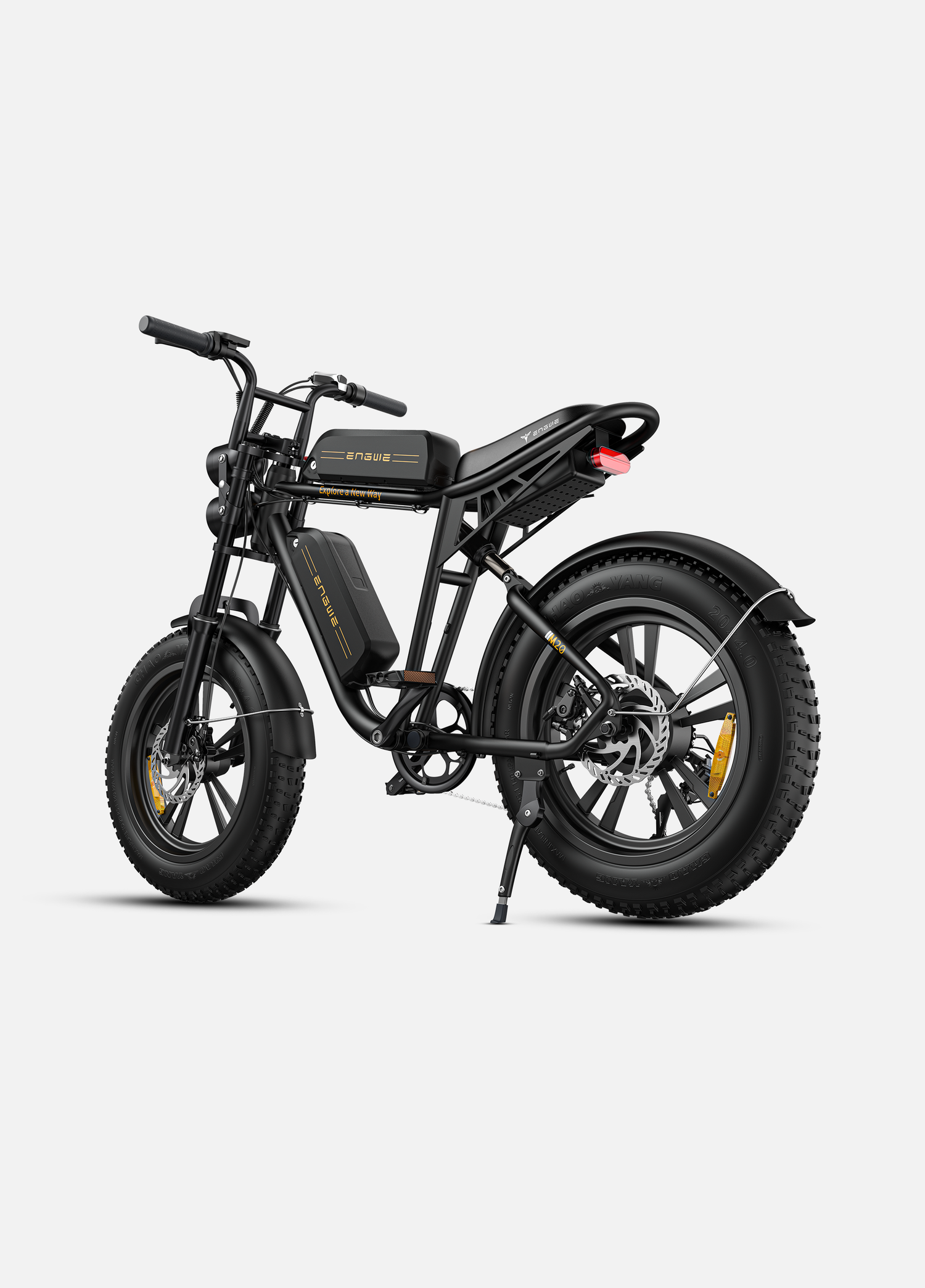 side view of black engwe m20 e-bike