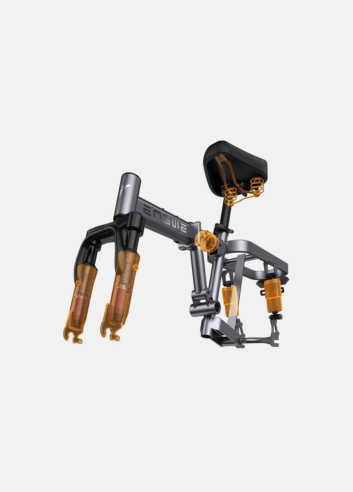 engwe t14 shock absorber system