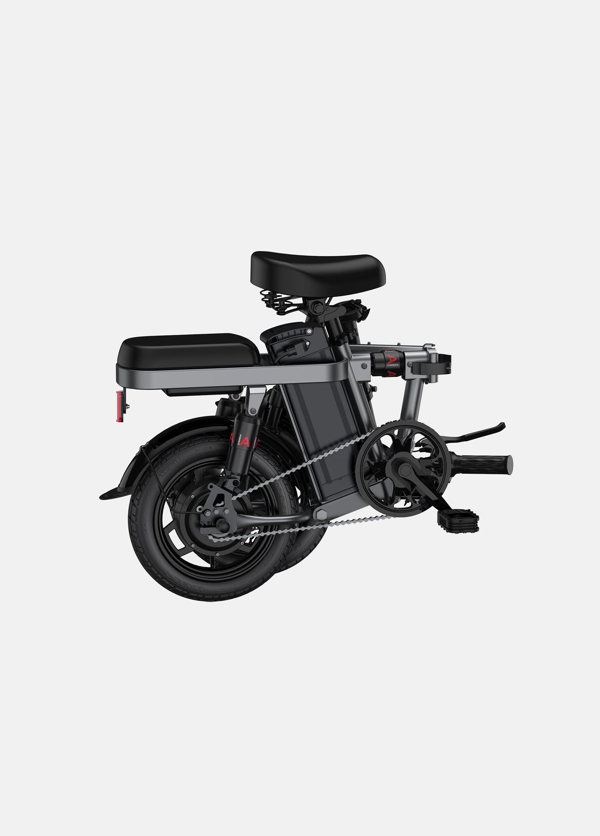 a folded engwe t14 mini bike