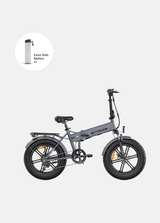 1 slate gray engwe ep-2 pro and an extra 16ah battery